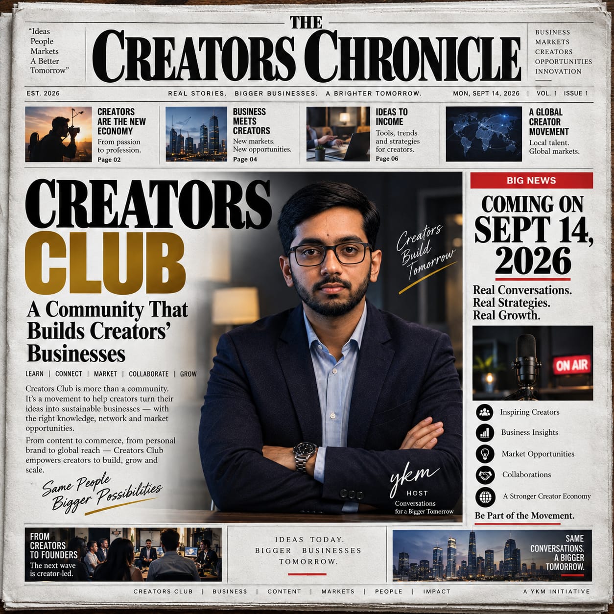 YKM Creators Club — Where Ideas Become Influence